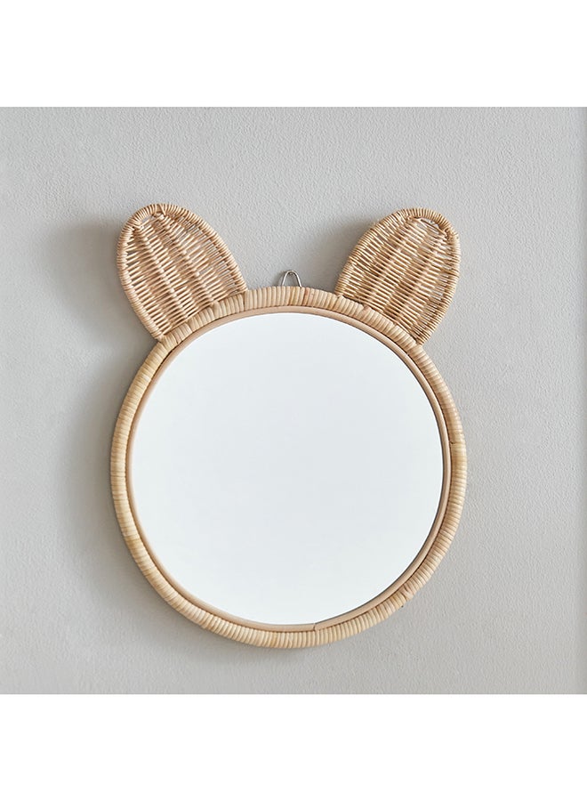 Home Box Playland Wicker Mirror 32 x 3 x 32 cm  - Image 2