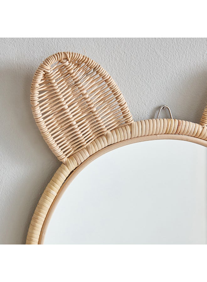Home Box Playland Wicker Mirror 32 x 3 x 32 cm  - Image 3