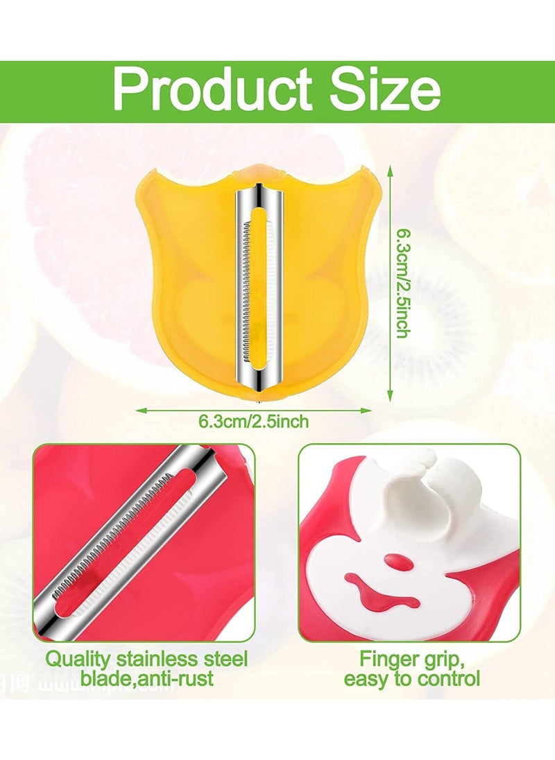Y&D SYOSI Vegetable Fruit Peeler, Hand Palm Finger with Comfortable Grip to Peel Potato Pumpkin Carrot, in Random Color, 4 Pieces  - Image 2