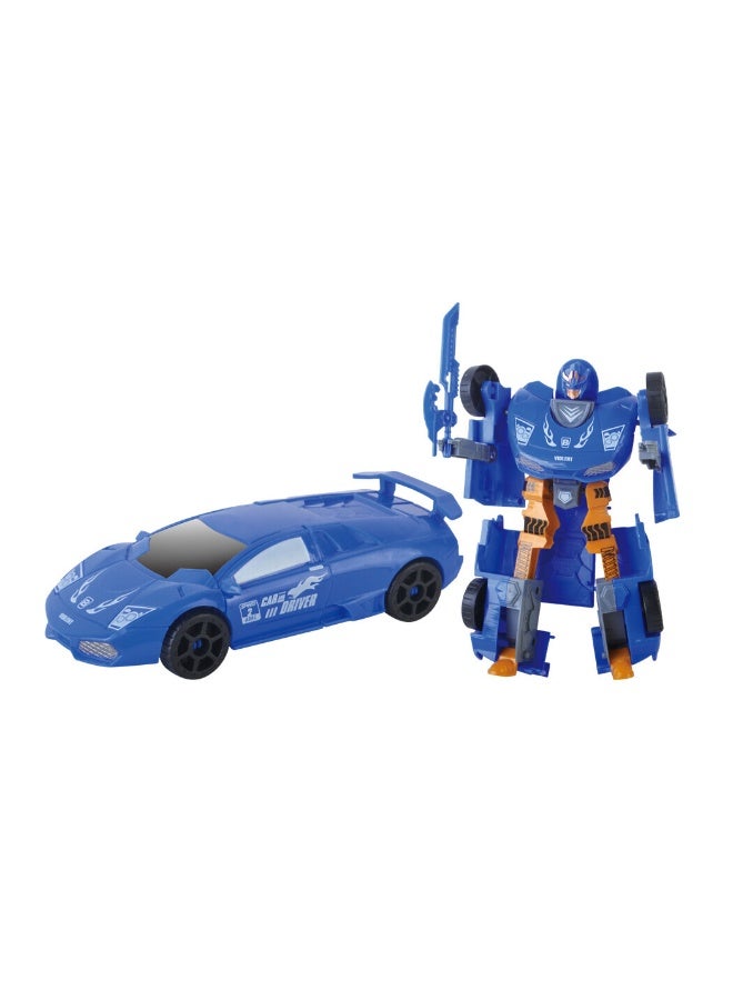 Power Joy Power Mach Robot Battle Transforming from Car into Robot  | Toy Vehicle | Toy Car | Collectible Toys | Encourages Imaginative Play & Motor Skills Development | Gift for Kids & Toddlers - Image 3