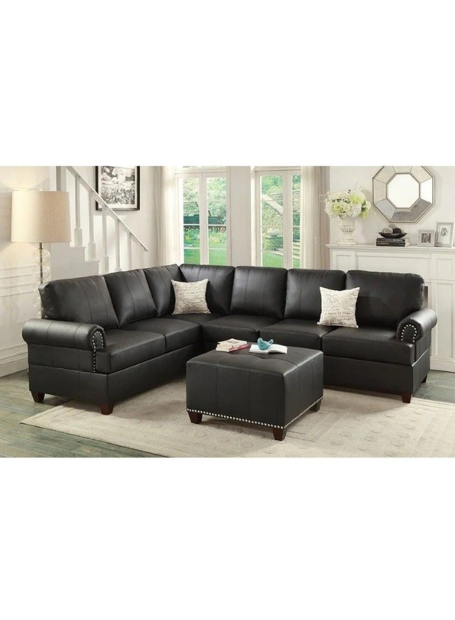 كستم ديكو أريكة بوبكونا كادي القابلة للعكس - أريكة قابلة للتخصيص لغرفة المعيشة، تنجيد فاخر، تصميم على شكل حرف L - Image 1