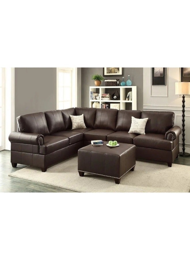 كستم ديكو أريكة بوبكونا كادي القابلة للعكس - أريكة قابلة للتخصيص لغرفة المعيشة، تنجيد فاخر، تصميم على شكل حرف L - Image 2