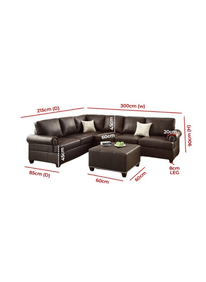 كستم ديكو أريكة بوبكونا كادي القابلة للعكس - أريكة قابلة للتخصيص لغرفة المعيشة، تنجيد فاخر، تصميم على شكل حرف L - Image 3