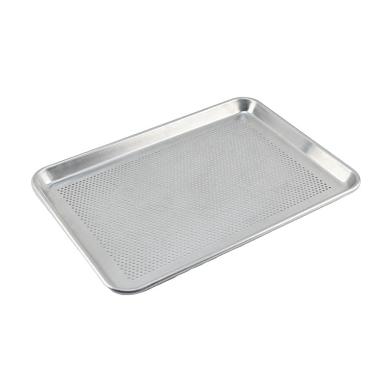 Perforated Pizza Pan 46x33cm Rectangular Baking Crisper Pan For Oven Kitchen Party Dessert - Image 2
