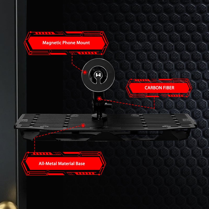 Wxrylyn 2025 2024 F150 Metal Dash Platform Phone Mount Magnetic Phone Holder For 2021-2025 F150 & 2021-2023 Raptor Cell Phone Holder Dash Phone Mount 2024 F150 Dash Mount - Image 4