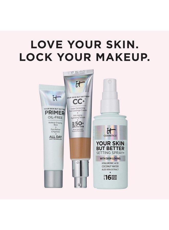 IT COSMETICS IT Cosmetics Your Skin But Better Setting Spray+ - Protects Makeup, Controls Shine, Provides Hydration - 16-Hour Hold - With Hyaluronic Acid, Coconut Water & Aloe Vera - 3.4 fl oz  - Image 4