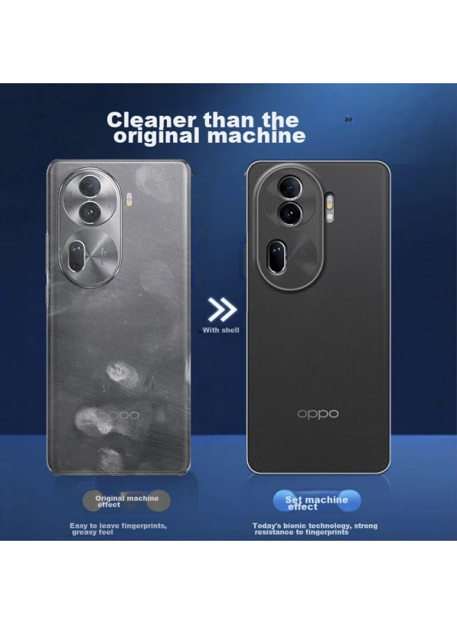 Holdzu غطاء هاتف لـ Oppo Reno 11، واقي Oppo Reno 11 الحامي، غطاء سيليكون مبرد حراريًا مع حماية كاملة للعدسة وطبقة صقيل رقيقة للرجال والنساء، جديد - أسود الفضاء العميق - Image 4