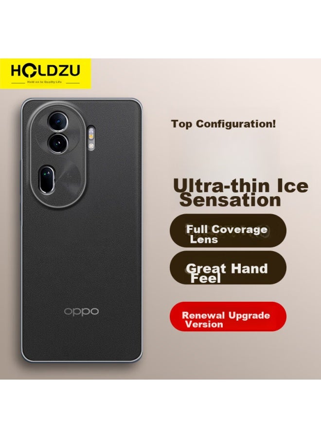 Holdzu غطاء هاتف لـ Oppo Reno 11، واقي Oppo Reno 11 الحامي، غطاء سيليكون مبرد حراريًا مع حماية كاملة للعدسة وطبقة صقيل رقيقة للرجال والنساء، جديد - أسود الفضاء العميق - Image 1
