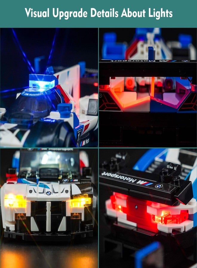 VONADO LED Light Kit for B-M-W M4 GT3 & B-M-W M Hybrid V8 Race Cars 76922 (No Models Only Light) Creative Lighting Set Accessories Compatible with BMW Race Cars 76922 Building Set - Image 2
