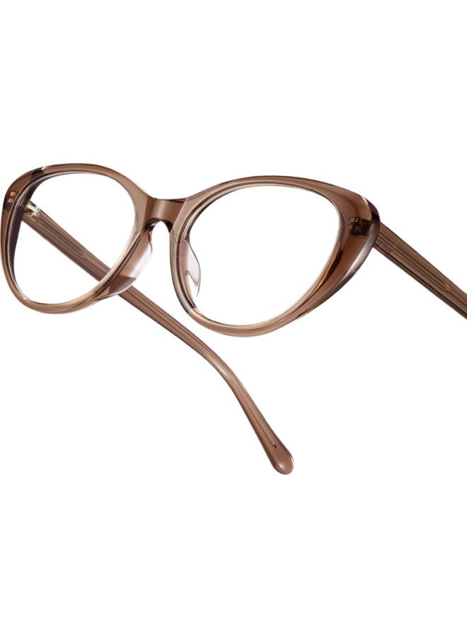 LOHO Retro Cat Eye Myopia Glasses With Anti-Glare Blue Light Blocking Frame For Plain Black Eyes Frame Can Be Equipped With High Degree Lenses - Image 2
