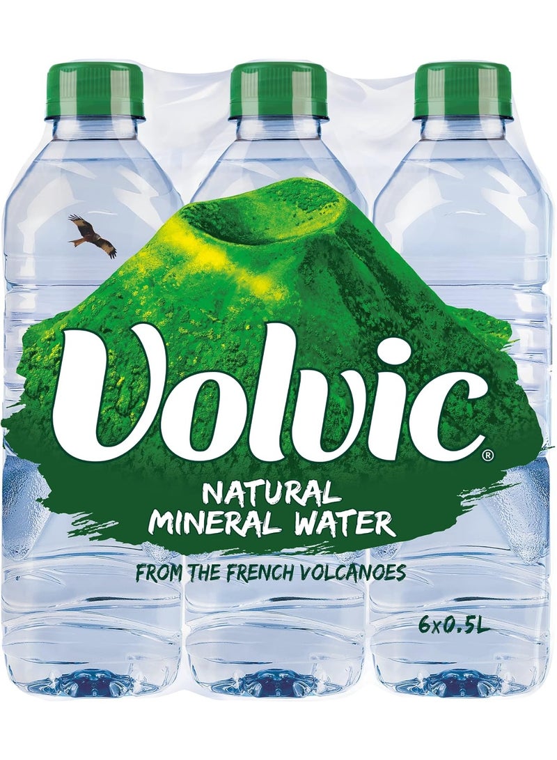 Volvic Volcanic Natural Mineral Water 6 Pcs X 0.5 L - Image 1