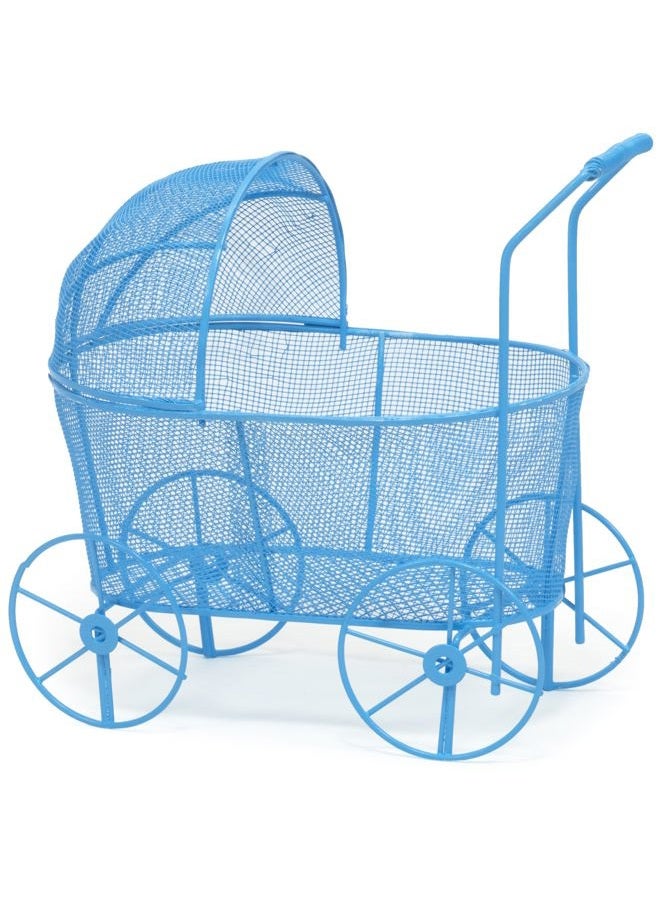 Red Co. (Blue) - Adorable Baby Shower Centrepiece, Decorative Stroller Carriage Basket, Blue, 20cm - Image 3