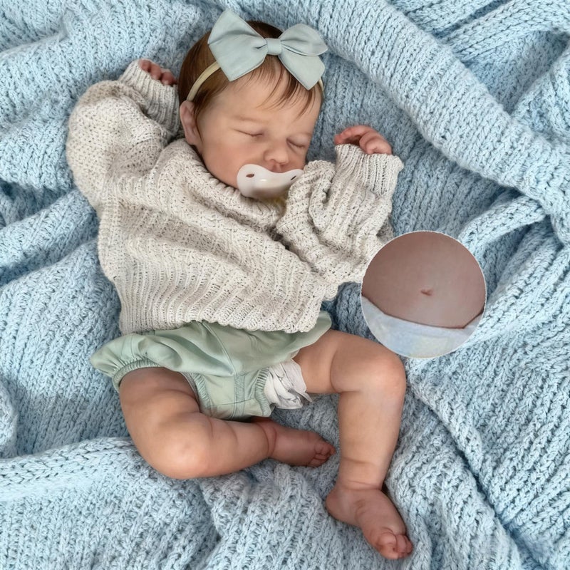 Anano Full Silicone Body Reborn Baby Dolls Realistic Girl 20 Inch Anatomically Correct Water Proof Full Body Lifelike Baby Doll Girl That Look Real Toys for Kids - Image 3