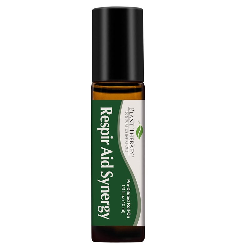 Plant Therapy Respir Aid Essential Oil  Sinus Airway and Congestion Clearing Synergy Blend 100 Pure PreDiluted RollOn Natural Aromatherapy Therapeutic Grade 10 mL 13 oz - Image 1