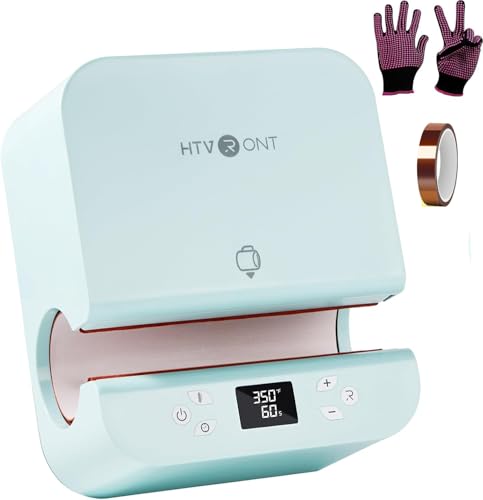 HTVRONT Auto Tumbler Heat Press Machine - Mug Heat Press Heat Up Fast & Even, Professional Tumbler Press High-Security for 2.95-3.18inch Sublimation Tumblers, Cups, Glasses and Mugs (Blue) - Image 1