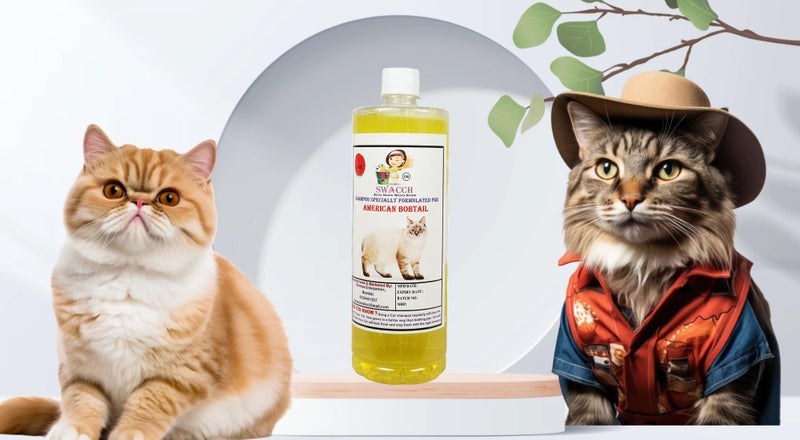 SWACCH Shampoo Specially FORMULATED for American Bobtail (1 Litre) Lemon - Image 2