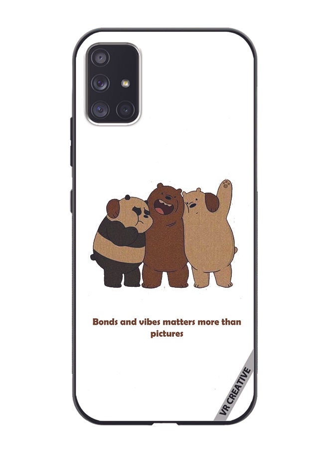 VR CREATIVE Protective Case Cover For Samsung Galaxy A51 5G Bonds And Vibes Matters More Than Pictures Design Multicolour - Image 1