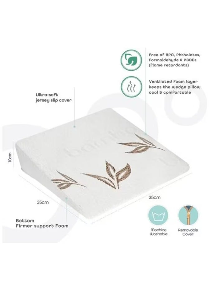 PAN Home Moon Pregnancy Wedge Pillow 35x35x10cm - White