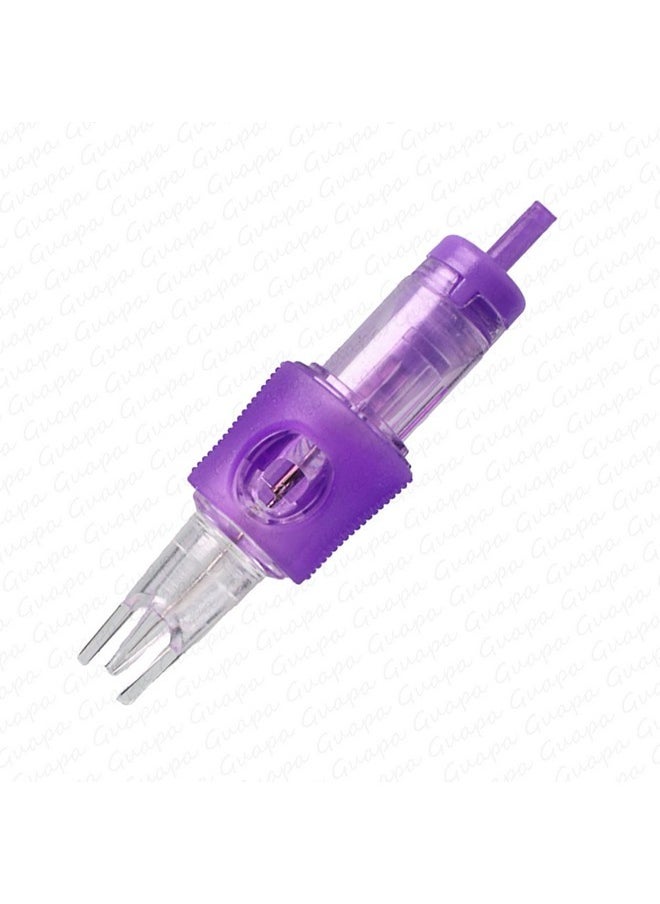 MARLLOGIVA - Guapa 10Pcs Smp Cartridge Needles With Stabilizer Achieve Ultra-Realistic Results Purple Permanent Makeup And Scalp Micropigmentation Needle 1R (Purple 1R-0.30Mm) - Image 1
