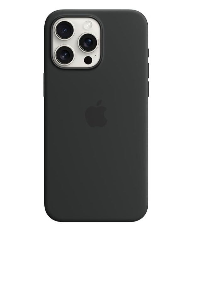 IAF IPhone 15 Pro Max Silicone MagSafe Case - Black - Image 1