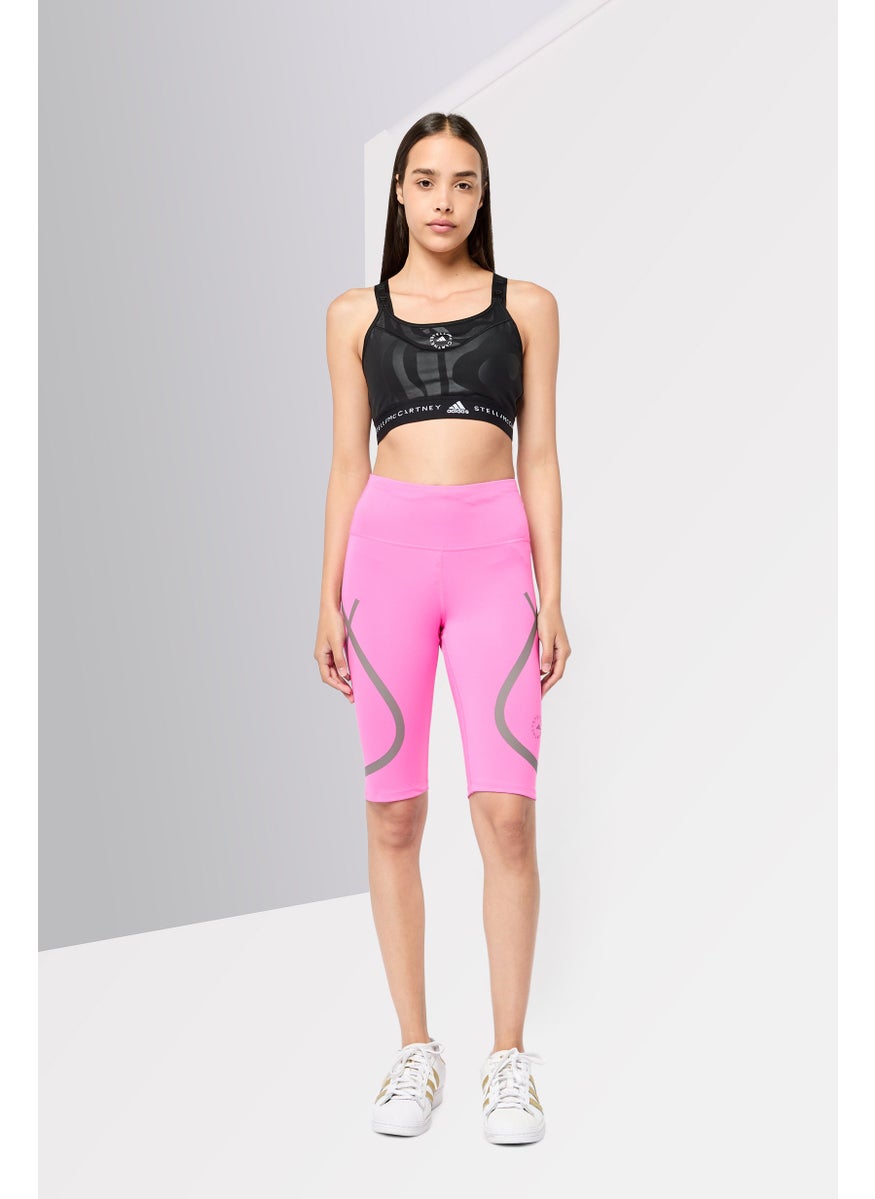 Adidas Adidas by Stella McCartney Women Brand Logo Padded Sports Bra, Black  - Image 2