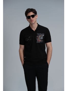 Lufian Men's Mandy Smart Polo T-Shirt 111040178 Black  - Image 1
