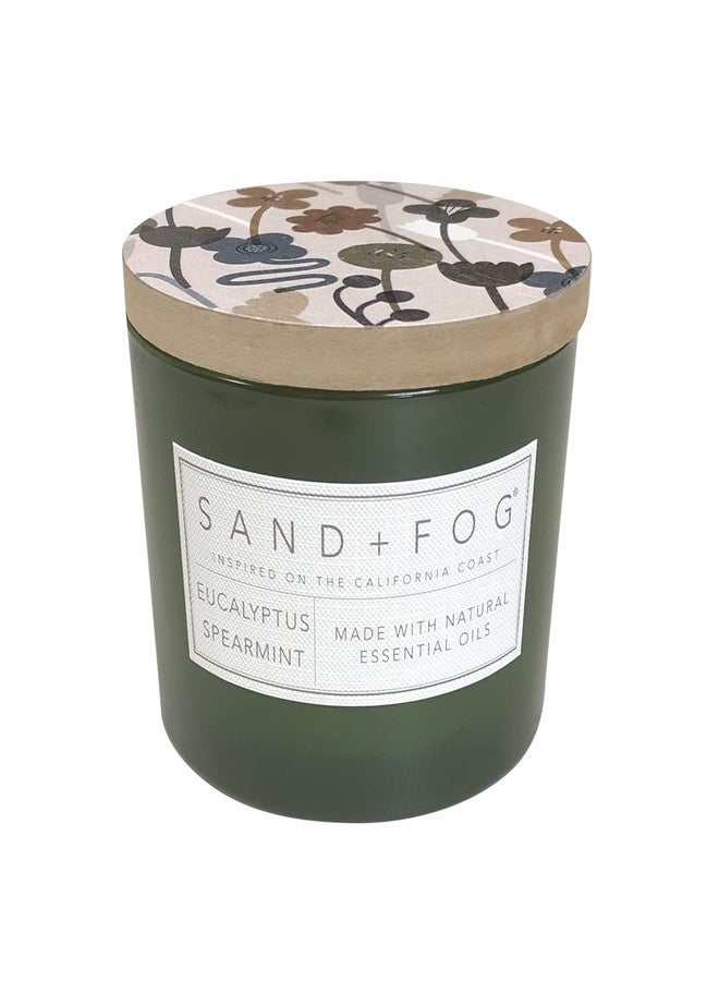 Sand + Fog Scented Candle - Eucalyptus Spearmint – Additional Scents and Sizes – 100% Cotton Lead-Free Wick - Luxury Air Freshening Jar Candles - Perfect Home Decor – 12oz - Image 1