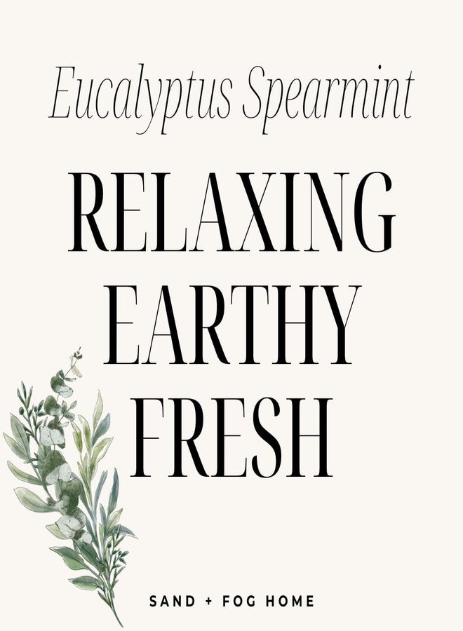 Sand + Fog Scented Candle - Eucalyptus Spearmint – Additional Scents and Sizes – 100% Cotton Lead-Free Wick - Luxury Air Freshening Jar Candles - Perfect Home Decor – 12oz - Image 5