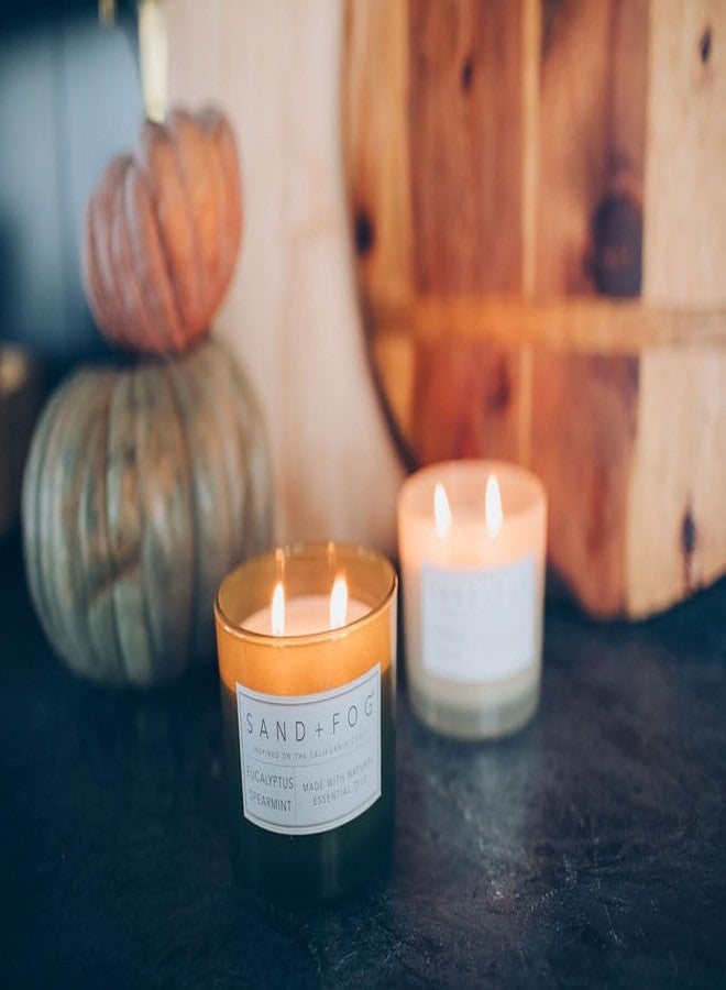 Sand + Fog Scented Candle - Eucalyptus Spearmint – Additional Scents and Sizes – 100% Cotton Lead-Free Wick - Luxury Air Freshening Jar Candles - Perfect Home Decor – 12oz - Image 4
