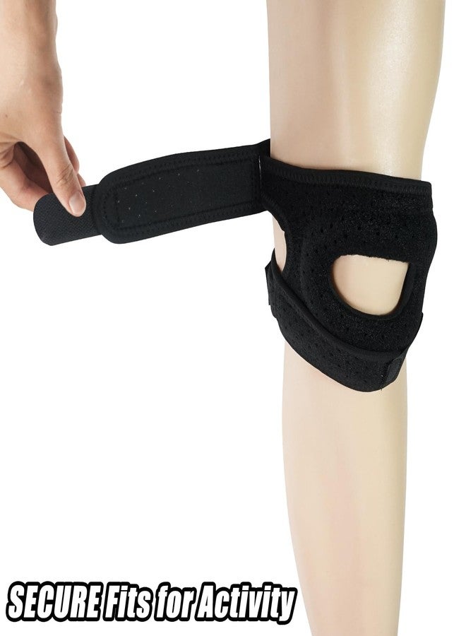 Luwint Patellar Tendon Support Strap with Gel Pad, Adjustable Knee Brace for Men and Women Knee Pain Relief, Arthritis, Sports (Black) - Image 3