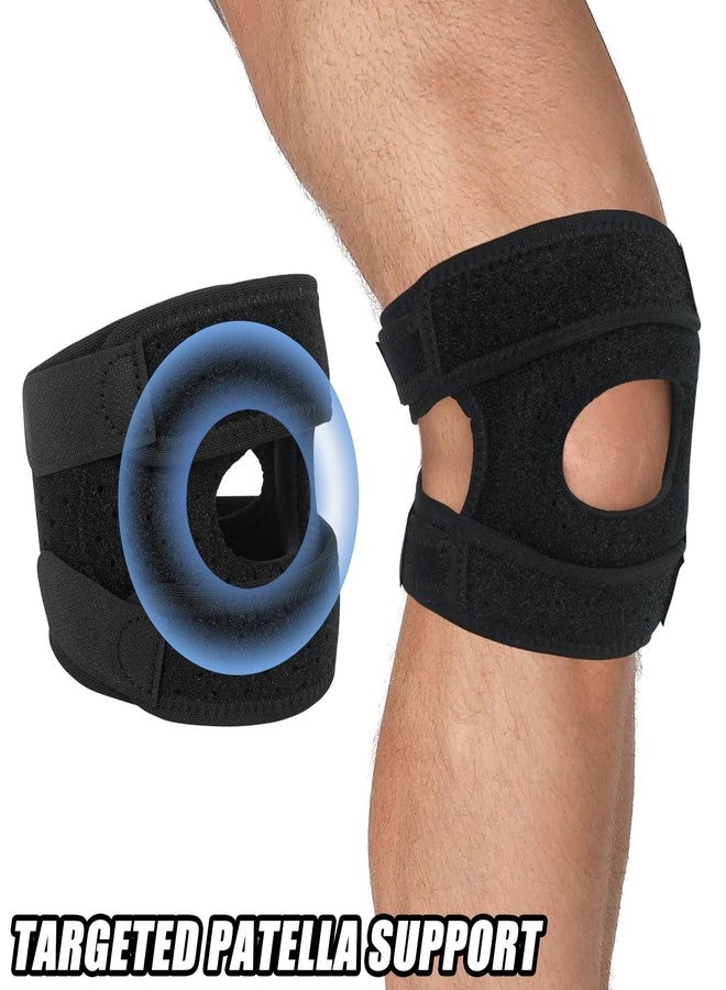 Luwint Patellar Tendon Support Strap with Gel Pad, Adjustable Knee Brace for Men and Women Knee Pain Relief, Arthritis, Sports (Black) - Image 2