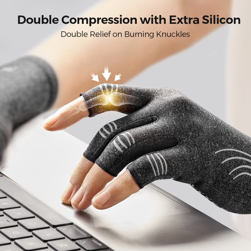 FREETOO Arthritis Gloves for Women for Pain, Strengthen Compression Gloves - Image 3