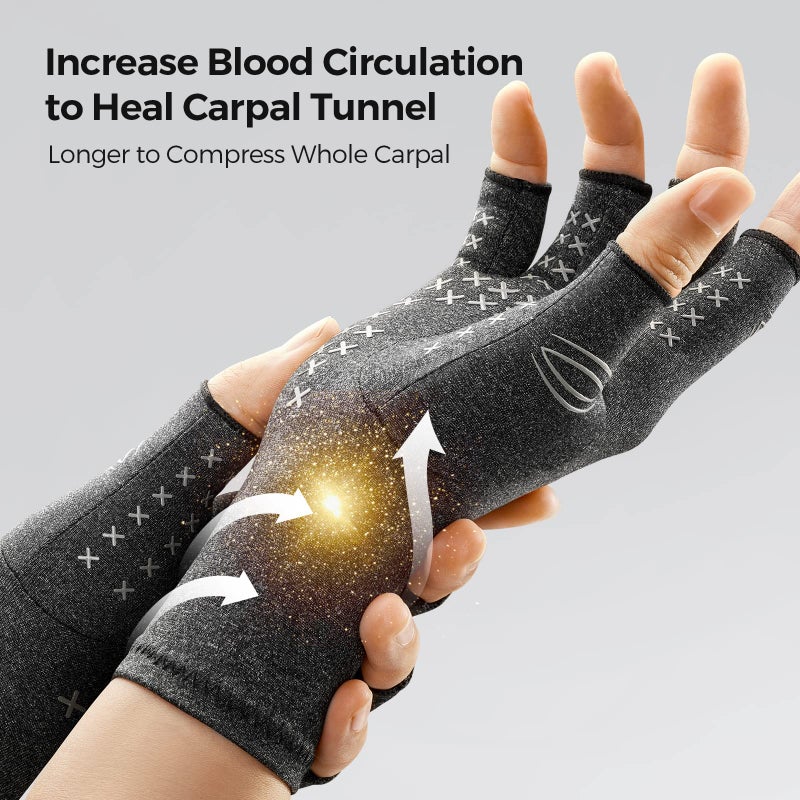 FREETOO Arthritis Gloves for Women for Pain, Strengthen Compression Gloves - Image 4