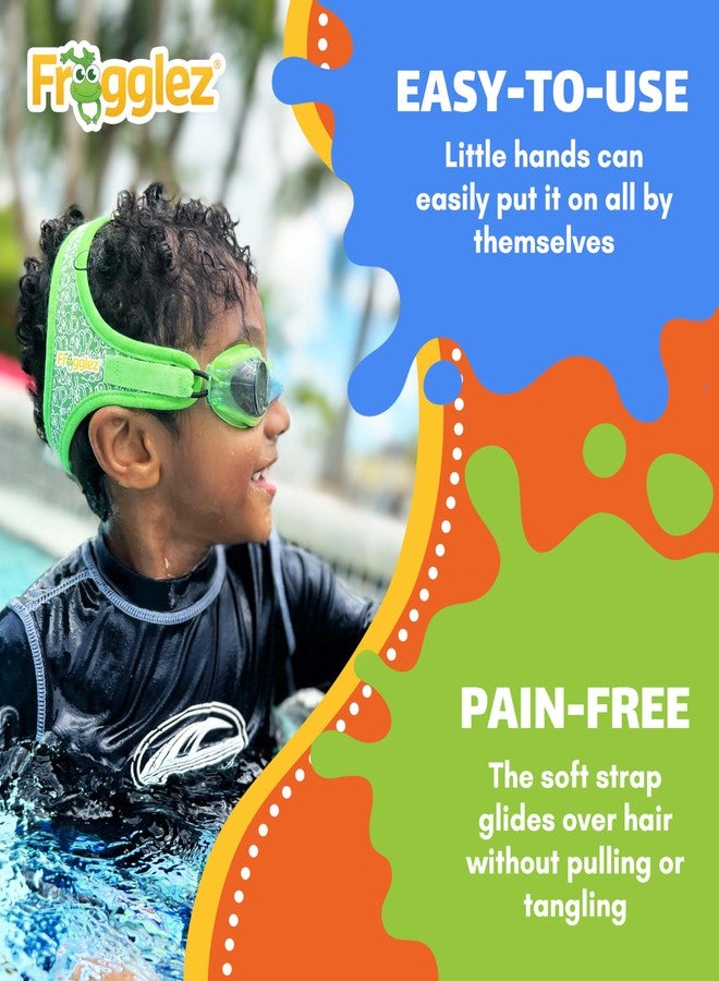 Frogglez Anti-Fog Swimming Goggles for Kids under 10 (Ages 3-10) Recommended by Parents; Premium Pain-Free Strap - Image 4