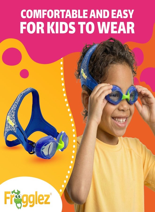Frogglez Anti-Fog Swimming Goggles for Kids under 10 (Ages 3-10) Recommended by Parents; Premium Pain-Free Strap - Image 2