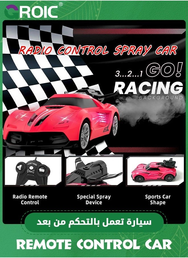 GROIC Remote Control Car,High Speed RC Car 1/24 Scale Race Supercar Vehicle with Spray Steam,LED Light,RC Racing  - Image 2