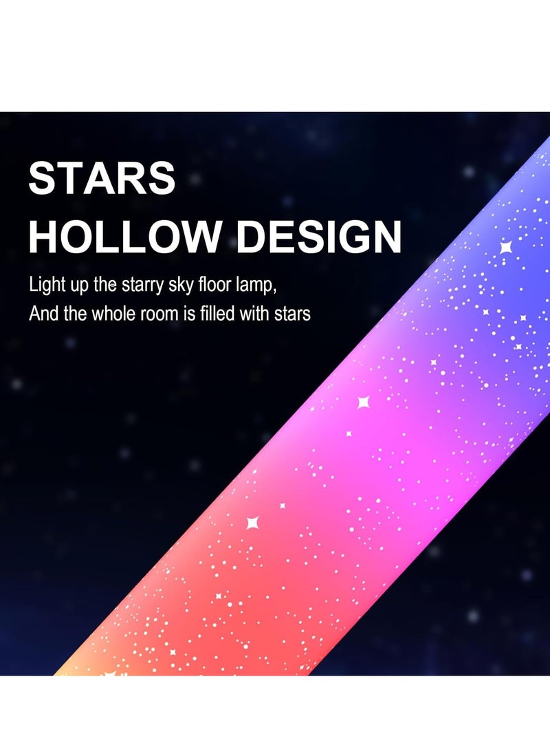Excefore - Smart Led Floor Lamps, RGB Color Changing with APP & Remote Control, 41 Inch DIY Mode Music Sync Standing Modern Corner Lamp Decor for Living Room Bedroom Game - Image 1