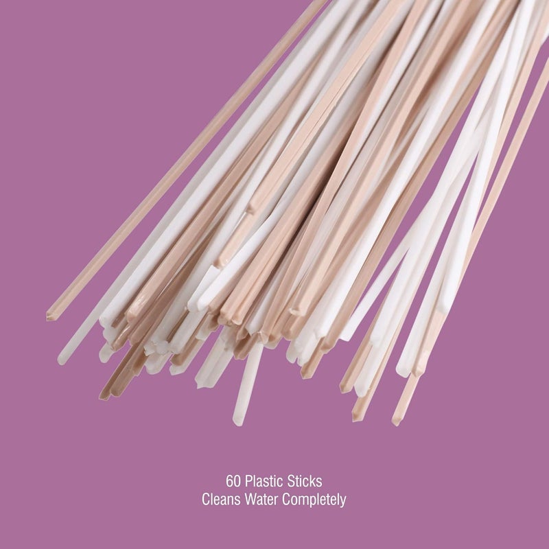 CLASSYTOUCH Plastic Broom for Bathroom Cleaning & Home Floor Cleaning| Hard Bristle Broom for Scrubbing in Bathroom|(Size 52 cm, Color Brown) 60 Plastic Sticks - Image 5