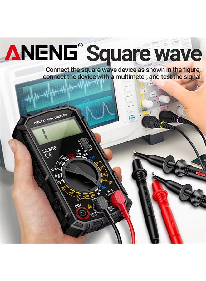جهاز اختبار رقمي للموجة المربعة  SZ308 مزود بـ 1999 قطعة ومقياس متعدد للجهد الكهربي المتردد/المستمر 10 أمبير ومقياس التيار المتعدد - Image 5