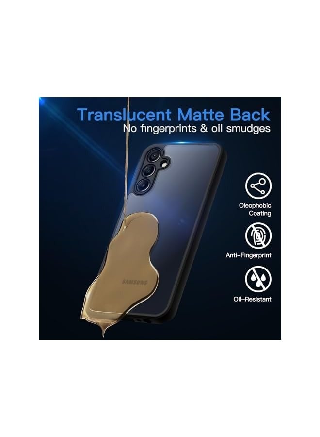 Jetech Matte Case for Galaxy A15 5G / 4G 6.5-Inch, Frosted Translucent Back Protective Slim Phone Cover, Anti-Fingerprints (Black) - Image 5