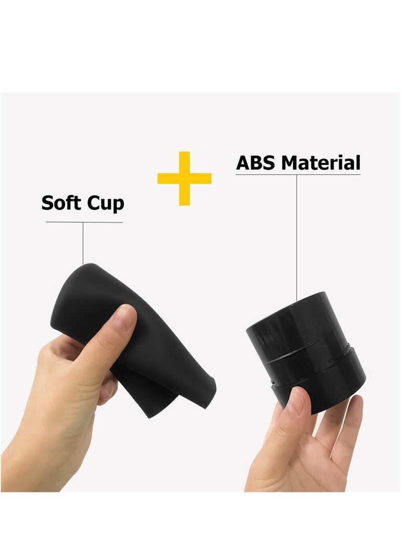 Beauenty Car Trash Can with Lid, Mini Silicone Auto Garbage Container, Waterproof Leakproof Portable Vehicle Trash Dustbin, Mini Garbage Bin for Automotive Car, Home, Office, Kitchen, Bedroom  - Image 4