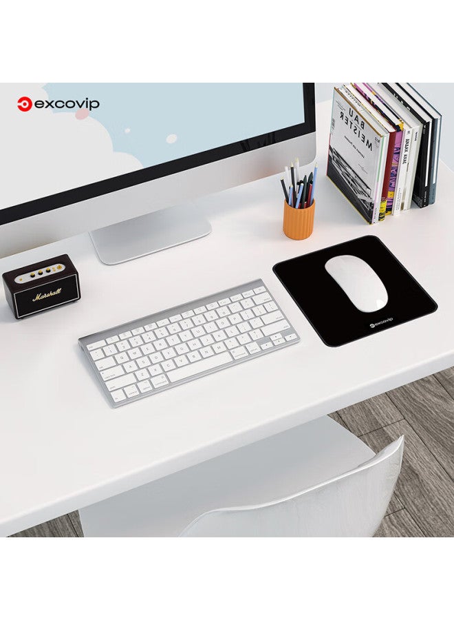 Exco Mouse Pad Small Square Edge-wrapped Computer Office Portable Desk Mat Gaming Mouse Pad Keyboard Desk Mat Cute Solid Color Small Size Washable 0549