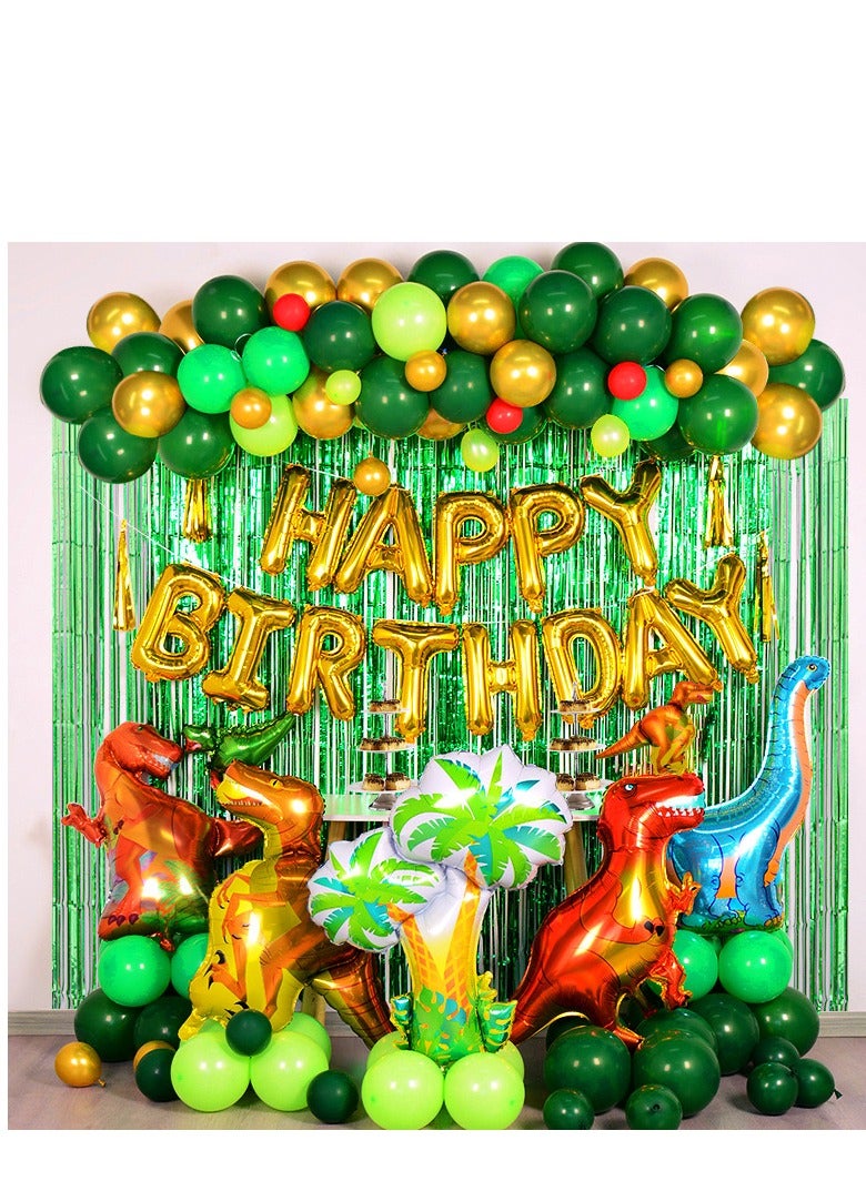 xppier Dinosaur Birthday Party Decoration Set, 118 Pcs Set With Dinosaur Themed Party Favors Include Dinosaurs Balloons, Happy Birthday Banner, Perfect For Your Kid's Party - Image 2