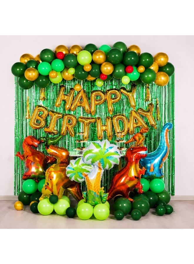 xppier Dinosaur Birthday Party Decoration Set, 118 Pcs Set With Dinosaur Themed Party Favors Include Dinosaurs Balloons, Happy Birthday Banner, Perfect For Your Kid's Party - Image 2