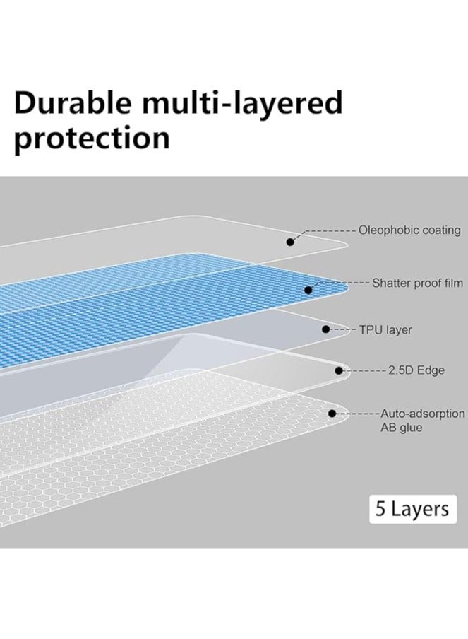 عام واقية شاشة متوافقة مع هونر X9c 5G / هونر X60 برو، [2 حزم] من الزجاج المُعَزَّز + [2 حزم] من واقي عدسة الكاميرا، صلابة 9H، واقي شاشة من العدّ والخدوش بجودة HD فائق الرقة. - Image 5
