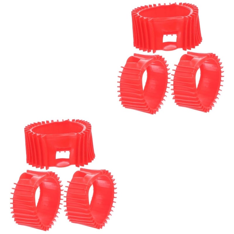 Red Gauge Covers 12pcs for Oxygen Acetylene Propane Pressure Gauges Easy Install Protective Sleeves - Image 2