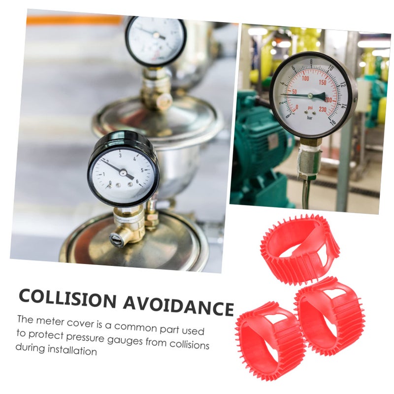 Red Gauge Covers 12pcs for Oxygen Acetylene Propane Pressure Gauges Easy Install Protective Sleeves - Image 5