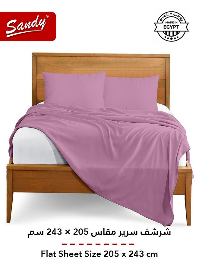 ساندي طقم شرشف سرير ساندي فاخر بجودة الفنادق مع أغطية وسادة، طقم من 3 قطع، شديد النعومة وجيد التهوية وبارد, مقاس دبل مفرد ونص 243 × 205 سم, أوبيرا موف - Image 3