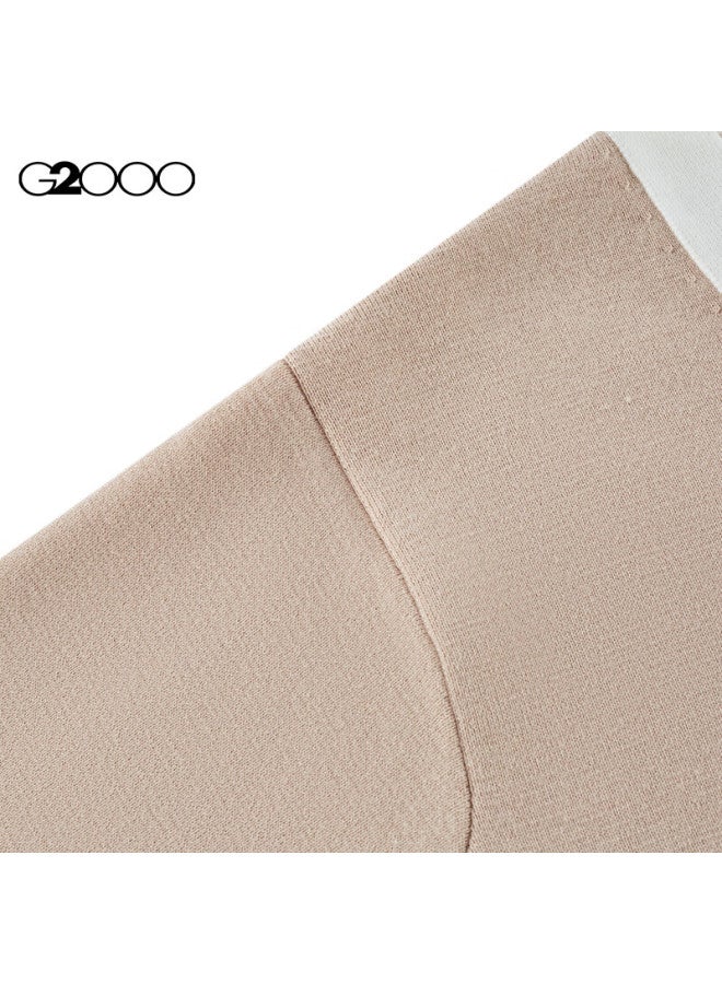 G2000 Warm Autumn Winter Mall Style Wool Blend T Knit Cardigan Camel 3l - Image 2