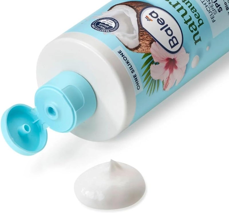 Natural Beauty Hair Conditioner Hibiscus Extract & Coconut Milk  Deep Moisture & Shine  Sulphate & Silicone Free  350ml